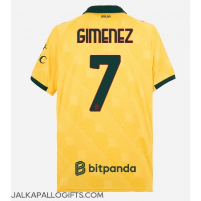AC Milan Santiago Gimenez #7 Kolmaspaita 2025-26 Lyhythihainen AC Milan Santiago Gimenez #7 Kolmaspaita 2025-26 Lyhythihainen